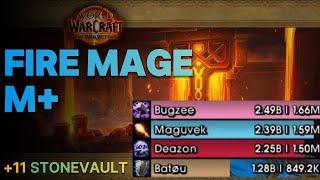 1.59M Overall (No Aug) +11 Stone Vault, Fire Mage M+, Season 1 The War Within