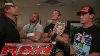 Randy Orton, John Cena & Triple H Backstage Segments RAW Mar 03,2008