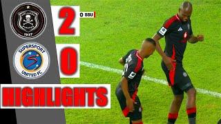 ORLANDO PIRATES VS SUPERSPORT UNITED ‣ ALL GOALS & HIGHLIGHTS ‣ BETWAY PSL 2024/25