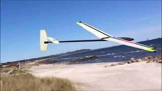 RC glider on a Mini slope