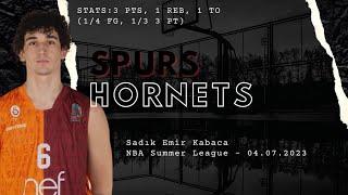 Sadik Emir Kabaca vs Charlotte Hornets | NBA Summer League