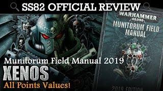 Munitorum Field Manual (Chapter Approved 2019) XENOS - All Points Values! SS82 Review