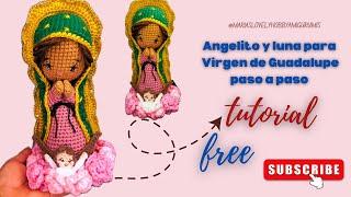 HOW TO KNIT AN ANGEL FOR THE VIRGIN OF GUADALUPE STEP-BY-STEP TUTORIAL WITH @MARIASLOVELYHOBBYAMI...