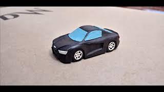 Tutorial how to sculpt from polymer clay car AUDI R8