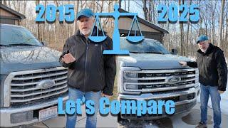 Upgrading From A 2015 Ford F150 To A 2025 Super Duty.  Features, Capacity, Prices, And More