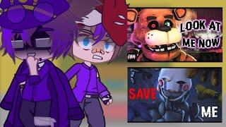 Afton family react to fnaf song/Реакция семьи Афтонов на песни Фнаф