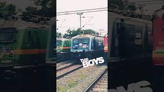 Wap-7 Altitude Boy status/Wap-7 overtakes 2 trains #mass #wap7