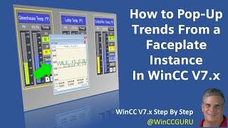 WinCC 7.5 : Pop Up Trend Screen From Faceplate Instance  ️  #WinCCGuru