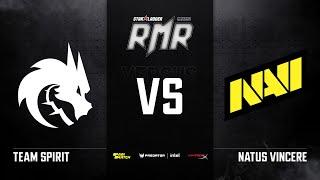 [RU] Team Spirit vs NAVI | Карта 2: Dust2 | StarLadder CIS RMR Main Event Playoffs