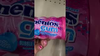 Sugarfree Mentos Gum [bubble fresh cotton candy] #shorts #trending #viral #gumball