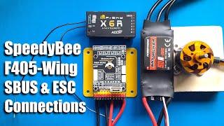 SpeedyBee F405 Wing - SBUS and ESC Connection basics