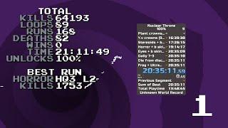 Nuclear Throne 100% Achievments Speedrun in 20:35:11 (Segmented) #1