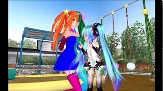 MMD - Miku Doesn't Like to be Tickled!!!
