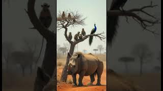 Wild Wonders: Rhino, Monkeys & a Dancing Peacock in Nature’s Harmony! 