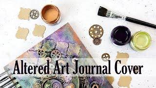 Mixed Media Altered Journal Cover | Finnabair @ Michaels | How to Mixed Media Process