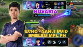 NOVARIA SANJI BUILD / MPL PH S12 - PLAYOFFS DAY 3 ECHO VS RSG GAME 1 | MOBILE LEGENDS