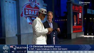 Patriots select Christian Gonzalez No.17 overall in 2023 NFL Draft