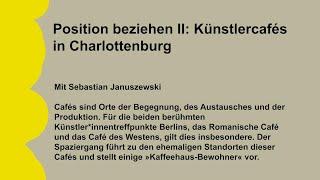 Sebastian Januszewski: Künstlercafés in Charlottenburg | ZfL Berlin