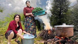 Life in Rural of Iran :Cooking A Delicious Village Dish “ Ash Reshteh “for Iranian Celebrations