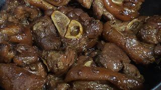 Ala bicolana pork feet adobo