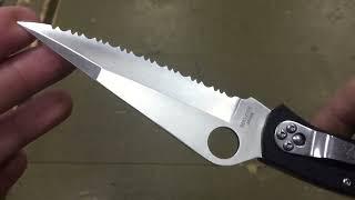 Нож складной Spyderco Police Serrated