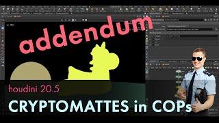 Houdini 20.5 - Cryptomattes in the new COPs addendum