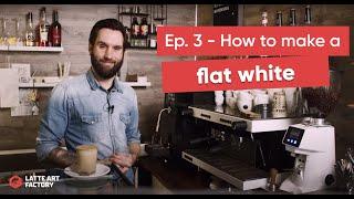 How to Make a Flat White Coffee Using the Latte Art Factory Milk Frothing Machine [3/7]