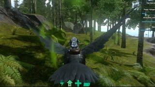 Roaming and adventuring on my newly tamed Argentavis (Ark survival evolved mobile) #ark #arkmobile