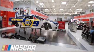 Drones eye view of Hendrick Motorsports' Campus