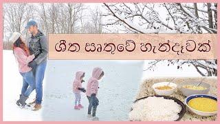 OUR EVENING ROUTINE (සිංහල) | SNOW DAY IN USA SINHALA | MOM LIFE WITH HESHI