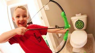 FATHER SON HOUSE BOW & ARROW!