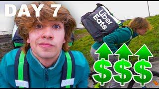 Broke College Student Works at Uber Eats for a Week!