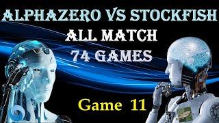 AlphaZero All Match   |  Alphazero vs Stockfish | Game 11