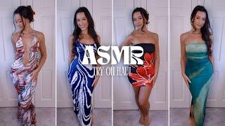 ASMR Summer Try On HAUL  Fabric Sounds & Whispering