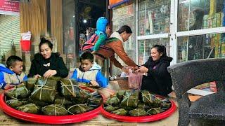 How to make traditional banh chung by a single mother DANG THI DU