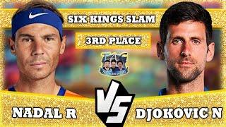 NADAL R VS DJOKOVIC N SIX KINGS SLAM GAMEPLAY #alcaraz  #sinner #djokovic #nadal #tennis #at