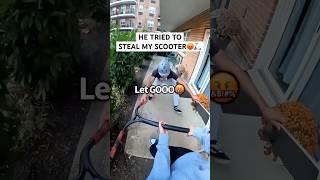 He Tried To Steal My Scooter Roman Dellapena #shorts #shortvideo #challenge #viral #gopro #funny