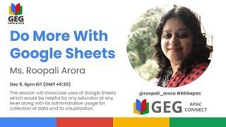 Do More with Sheets || GEG DelhiNCR