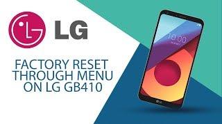 How to Factory Reset through menu on LG GB410?