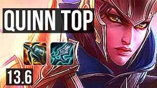 QUINN vs JAX (TOP) | Rank 9 Quinn, Dominating | KR Master | 13.6