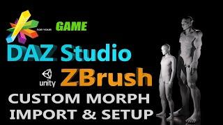 DAZ Studio 4.12 Full Body Morph Import & Setup