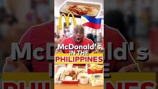 The MOST INCREDIBLE McDonald's in the Philippines  #shorts #filipinofood #mcdonalds