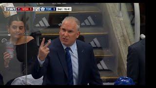 Leafs head coach Craig Berube is NOT happy with the officiating tonight / 6.12.2024