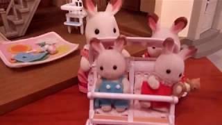 Sylvanian families Rabbits Big Family House Room Tour with Milana. Дом для Зайцев Силваниан - обзор