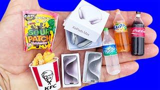 DIY MINI APPLE SET, MINI FOOD, MINI SWEETS, MINI DRINKS