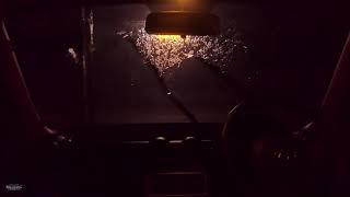 Rainstorm From Inside Car with Thunder | Relaxing Sounds for Sleep, Insomnia, Study, PTSD