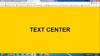 CSS Center text Horizontal and Vertical