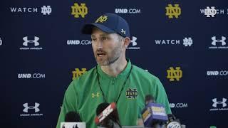 @NDFootball - Brian Mason Post Practice - 8-19-2022