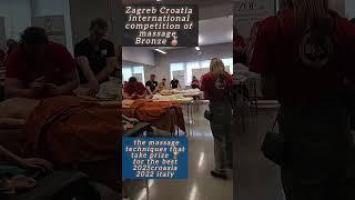 #zagrebcroatia international #competition of massage 2025 bronze  prize  for the best techniques