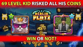 8 Ball Pool - 69 Level KID Risked ALL his 25M COINS in BERLIN - GamingWithK